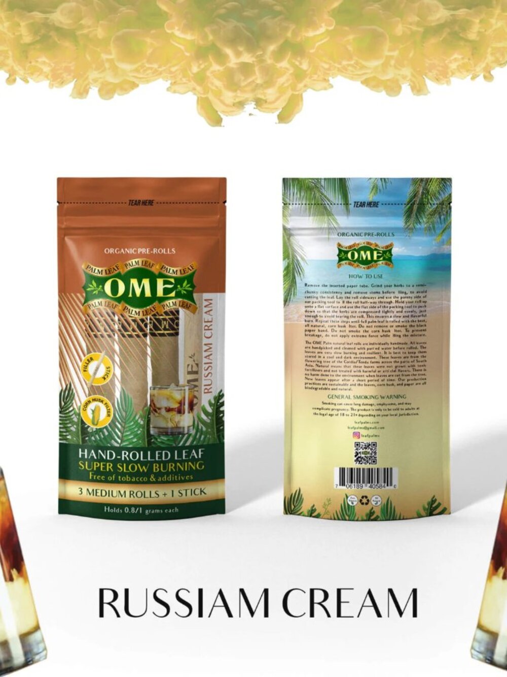 Box of 45 MEDIUM Wraps Russian Cream Flavor